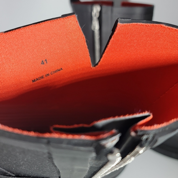 Rag & Bone Moto Rain Boots Rubber Wellies Black Waterproof Womens 41 NWOT NEW - Picture 10 of 13